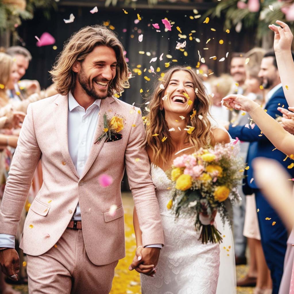 2a bride and groom walking back down the aisle they 9e4d0249 3b2d 470a 91c5 72dd988151a3